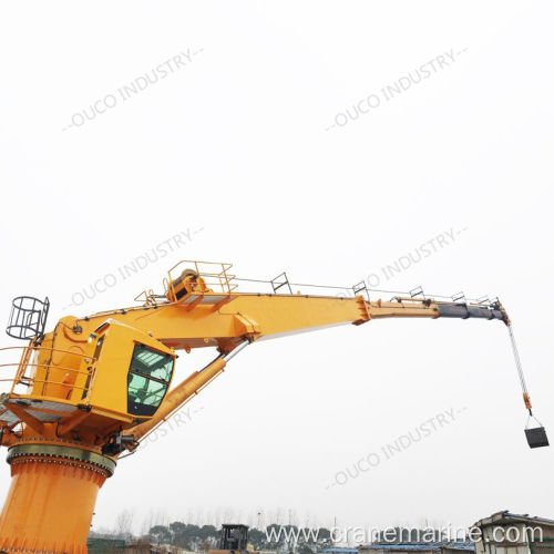 Marine deck crane 3T40M telescopic boom marine crane Function optional